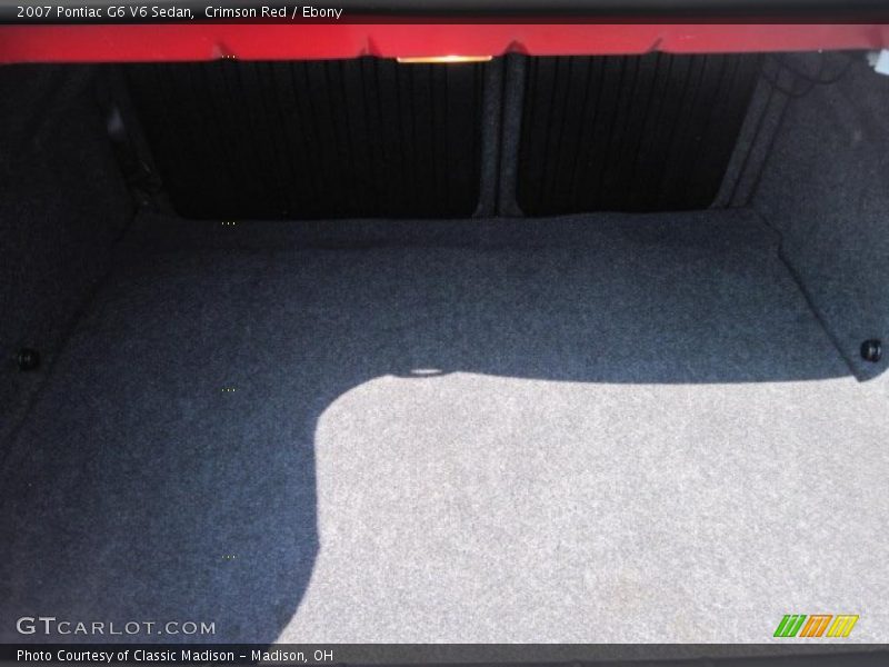 Crimson Red / Ebony 2007 Pontiac G6 V6 Sedan