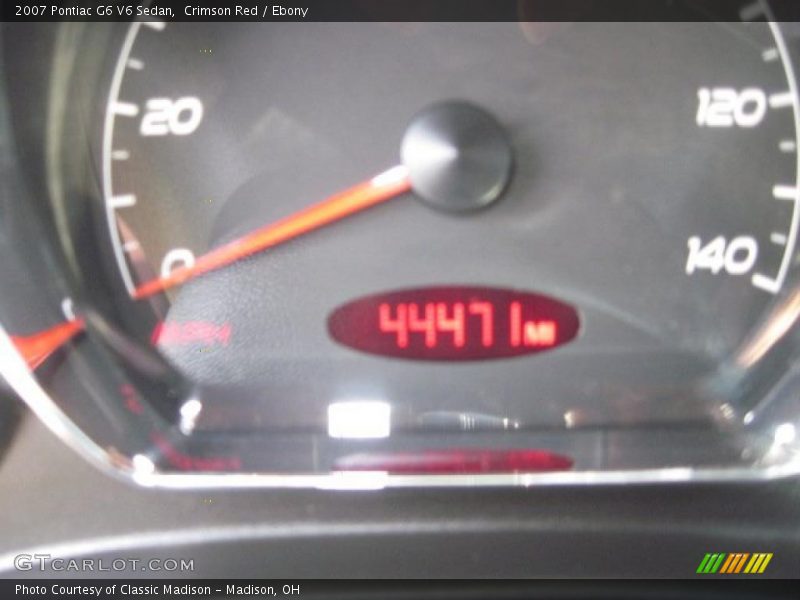 Crimson Red / Ebony 2007 Pontiac G6 V6 Sedan