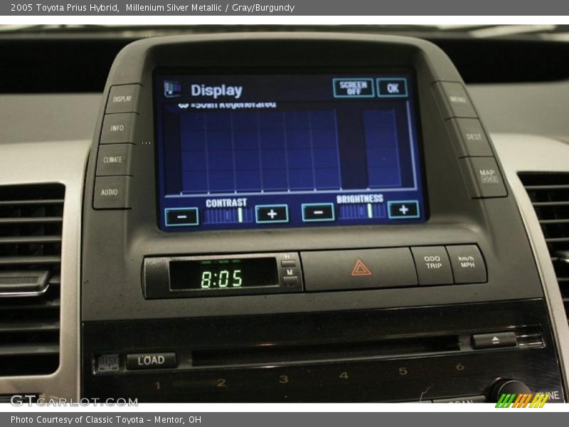 Millenium Silver Metallic / Gray/Burgundy 2005 Toyota Prius Hybrid