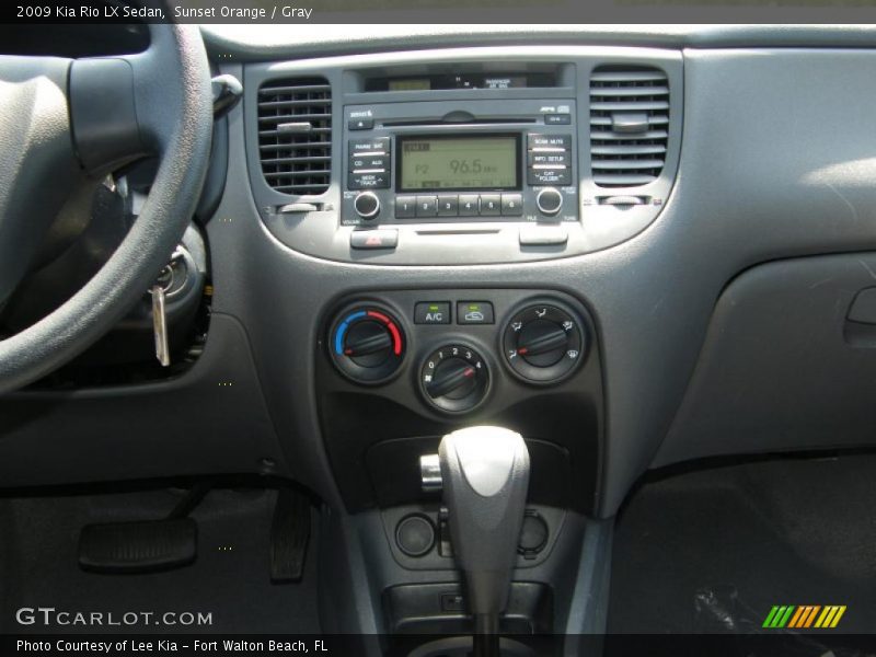 Sunset Orange / Gray 2009 Kia Rio LX Sedan