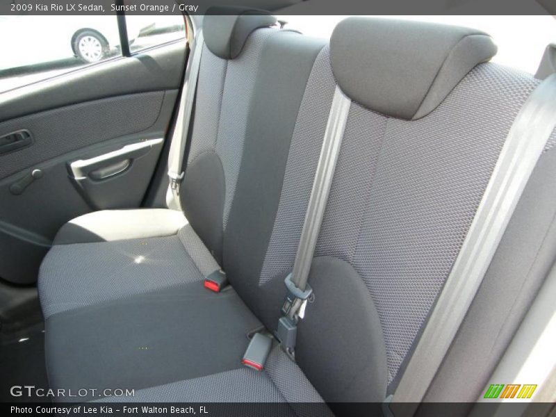 Sunset Orange / Gray 2009 Kia Rio LX Sedan