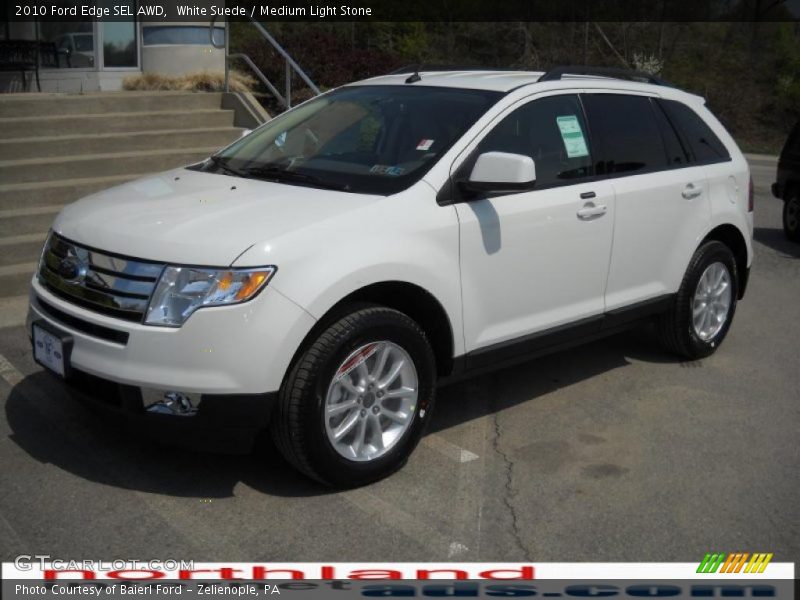 White Suede / Medium Light Stone 2010 Ford Edge SEL AWD