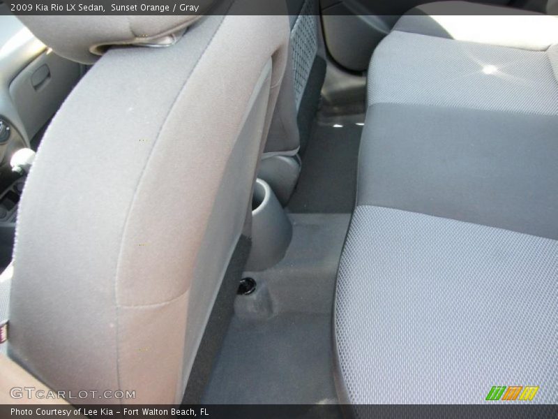 Sunset Orange / Gray 2009 Kia Rio LX Sedan