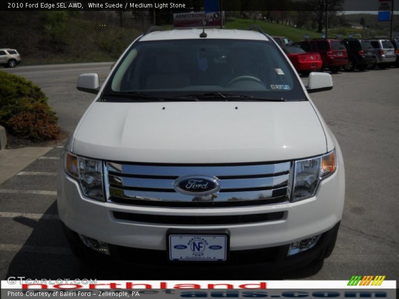 White Suede / Medium Light Stone 2010 Ford Edge SEL AWD