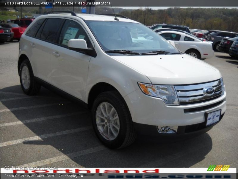 White Suede / Medium Light Stone 2010 Ford Edge SEL AWD