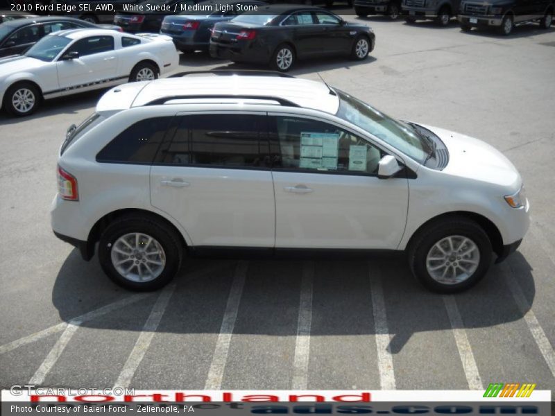 White Suede / Medium Light Stone 2010 Ford Edge SEL AWD