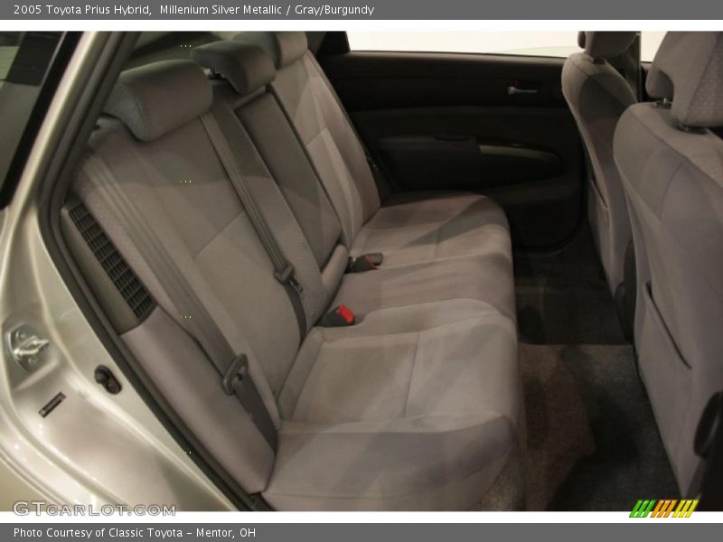 Millenium Silver Metallic / Gray/Burgundy 2005 Toyota Prius Hybrid