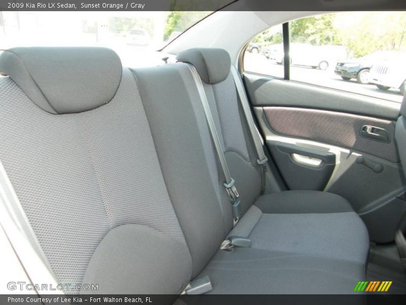 Sunset Orange / Gray 2009 Kia Rio LX Sedan
