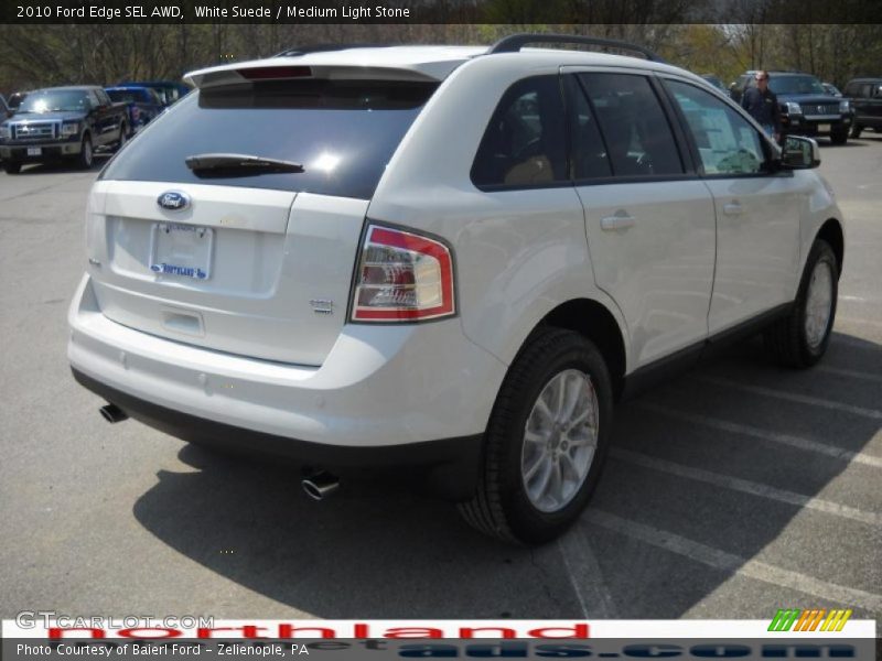 White Suede / Medium Light Stone 2010 Ford Edge SEL AWD