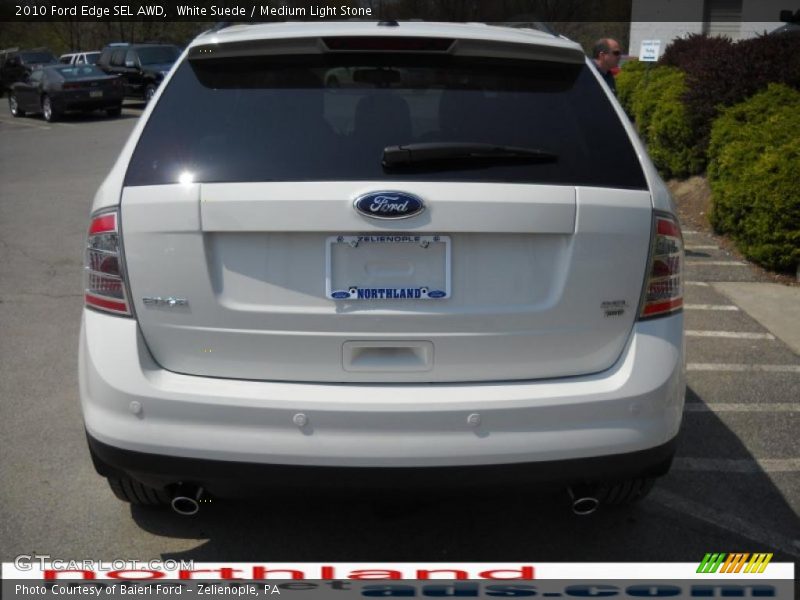 White Suede / Medium Light Stone 2010 Ford Edge SEL AWD