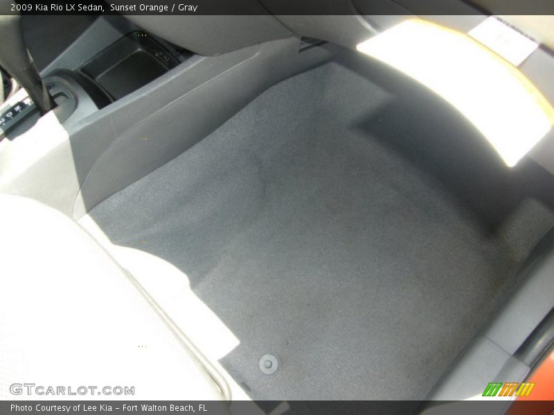 Sunset Orange / Gray 2009 Kia Rio LX Sedan