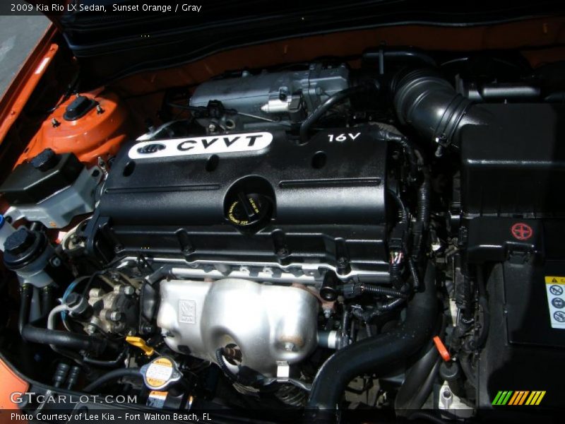 Sunset Orange / Gray 2009 Kia Rio LX Sedan
