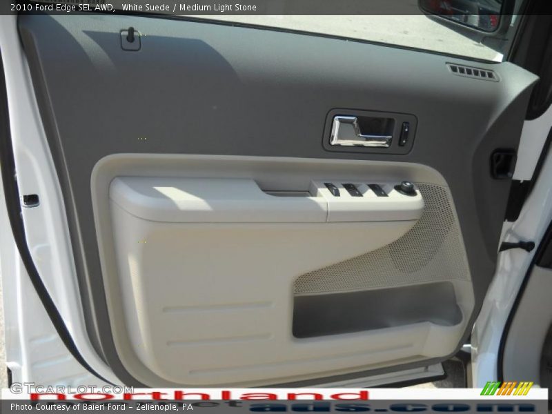 White Suede / Medium Light Stone 2010 Ford Edge SEL AWD