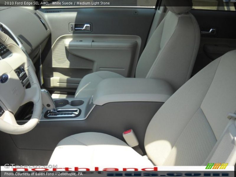White Suede / Medium Light Stone 2010 Ford Edge SEL AWD