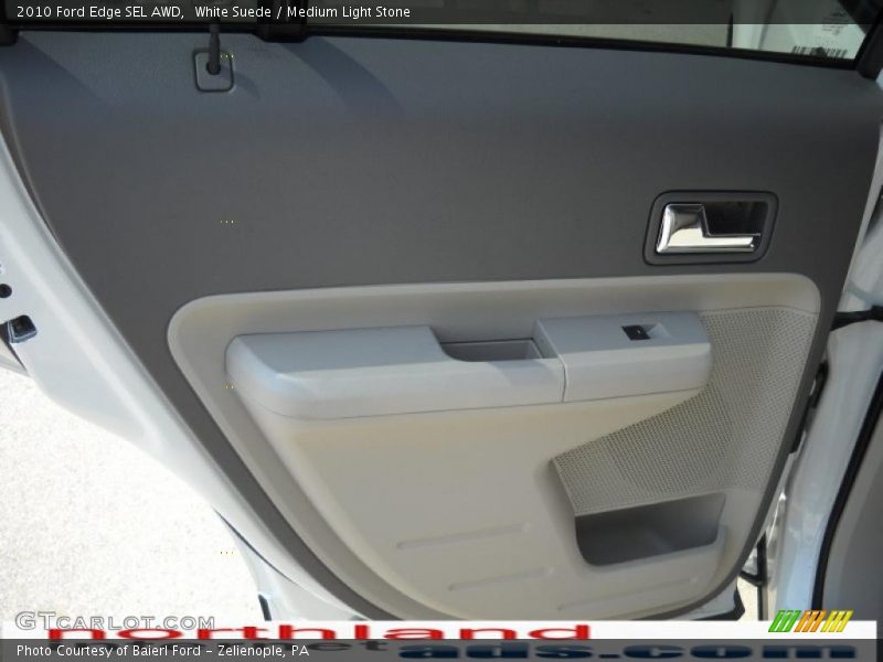 White Suede / Medium Light Stone 2010 Ford Edge SEL AWD