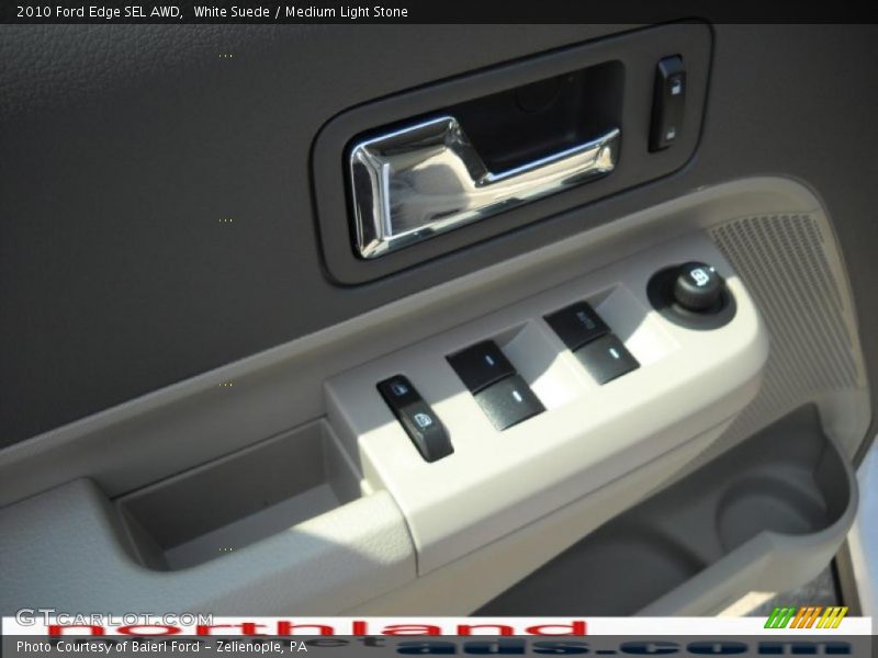 White Suede / Medium Light Stone 2010 Ford Edge SEL AWD