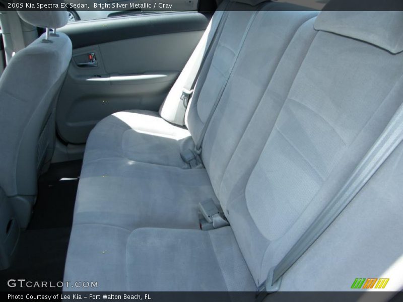 Bright Silver Metallic / Gray 2009 Kia Spectra EX Sedan