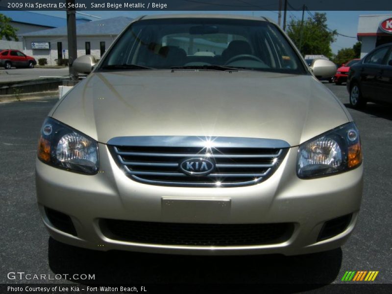 Sand Beige Metallic / Beige 2009 Kia Spectra EX Sedan