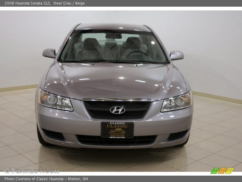 Steel Gray / Beige 2008 Hyundai Sonata GLS