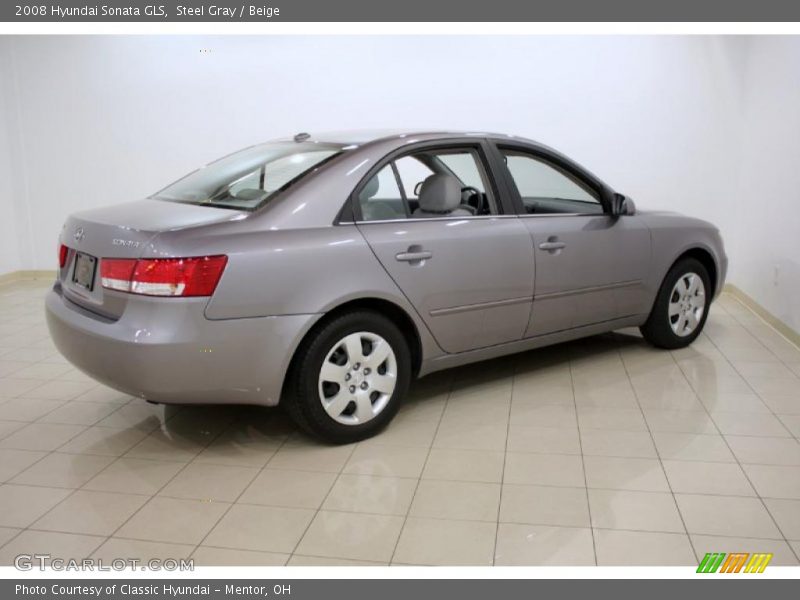 Steel Gray / Beige 2008 Hyundai Sonata GLS