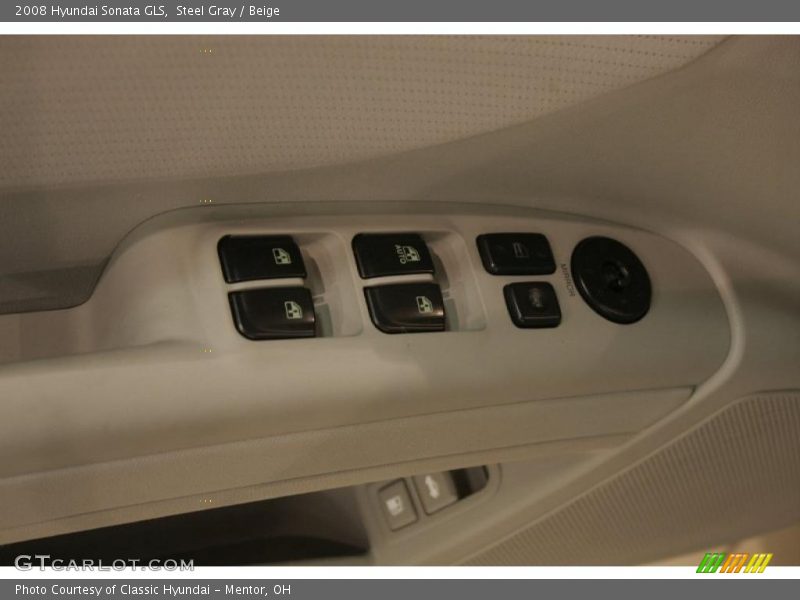 Steel Gray / Beige 2008 Hyundai Sonata GLS