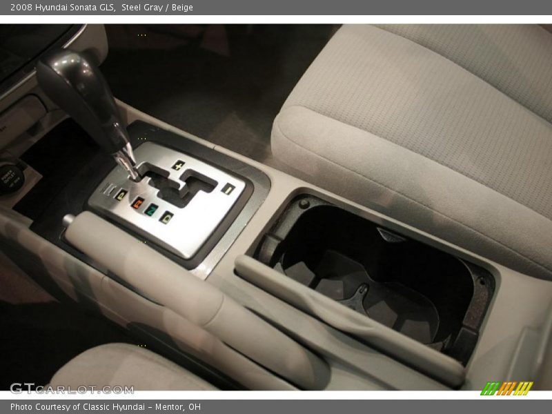 Steel Gray / Beige 2008 Hyundai Sonata GLS