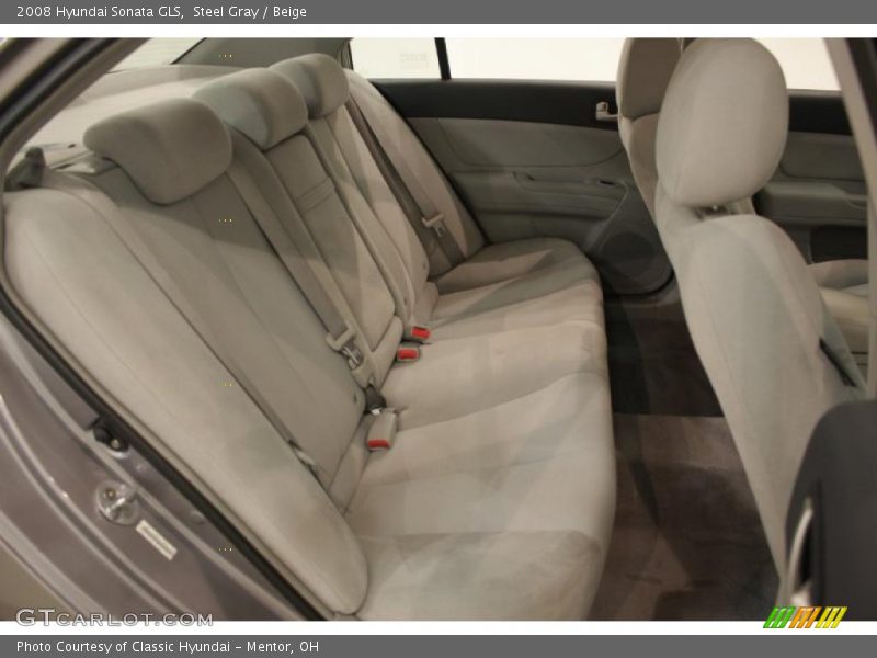Steel Gray / Beige 2008 Hyundai Sonata GLS