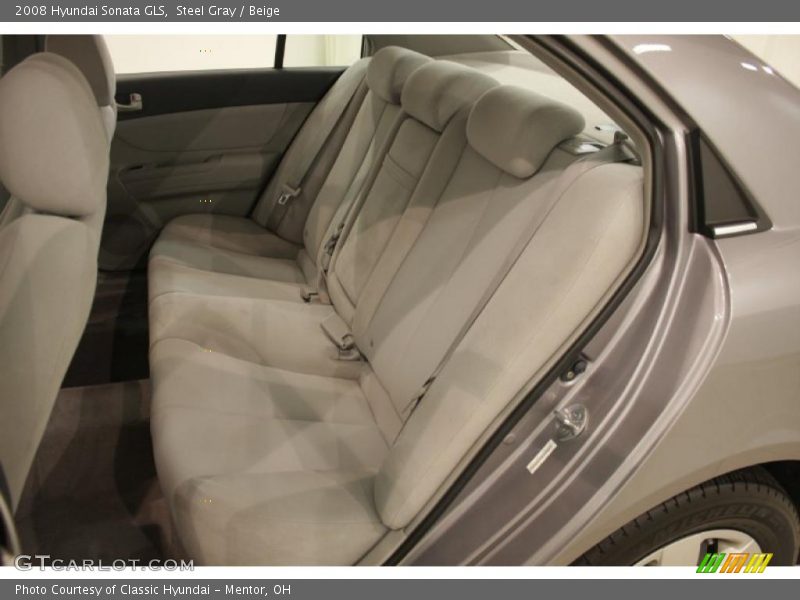 Steel Gray / Beige 2008 Hyundai Sonata GLS