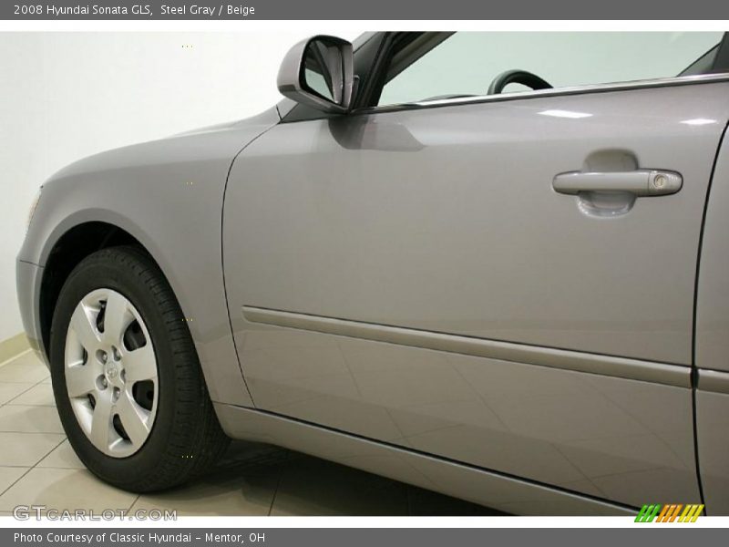 Steel Gray / Beige 2008 Hyundai Sonata GLS
