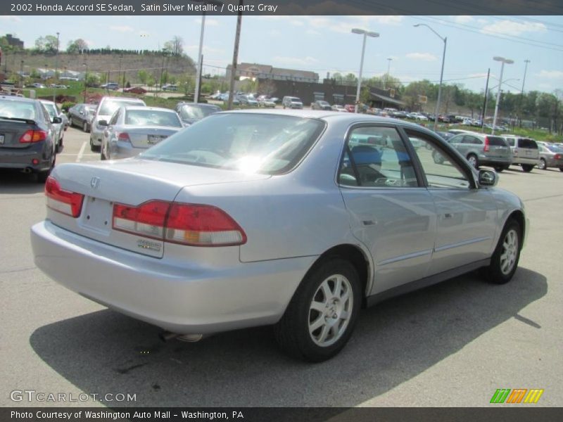 Satin Silver Metallic / Quartz Gray 2002 Honda Accord SE Sedan