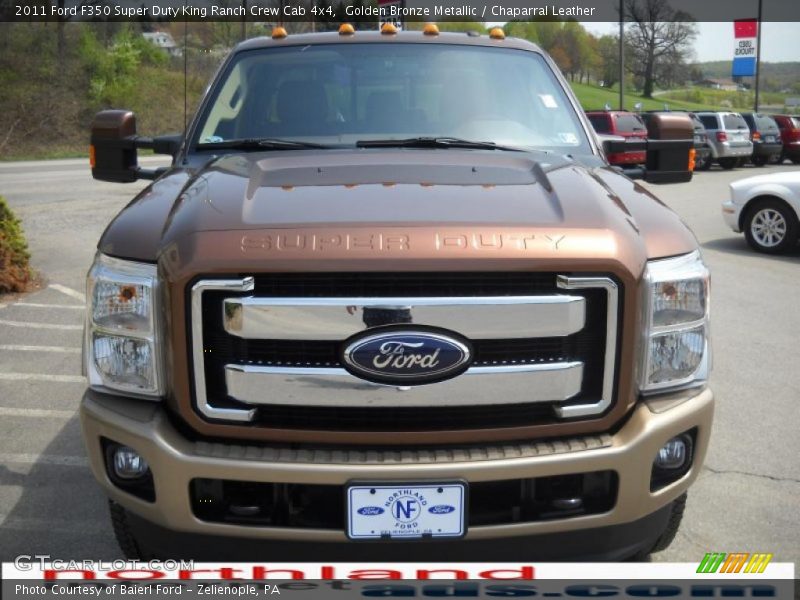 Golden Bronze Metallic / Chaparral Leather 2011 Ford F350 Super Duty King Ranch Crew Cab 4x4