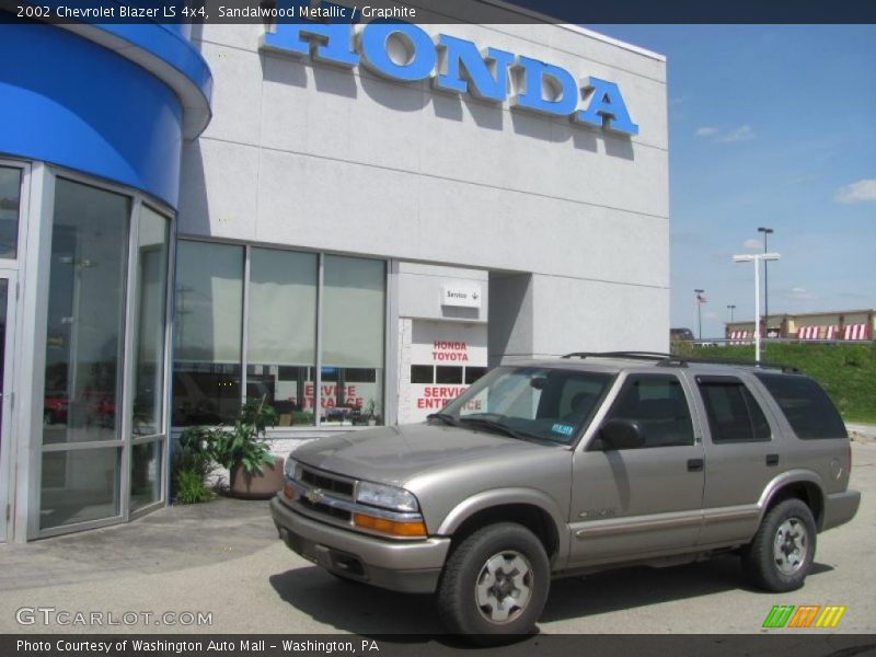 Sandalwood Metallic / Graphite 2002 Chevrolet Blazer LS 4x4