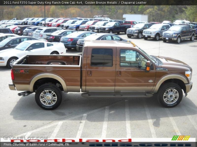 Golden Bronze Metallic / Chaparral Leather 2011 Ford F350 Super Duty King Ranch Crew Cab 4x4