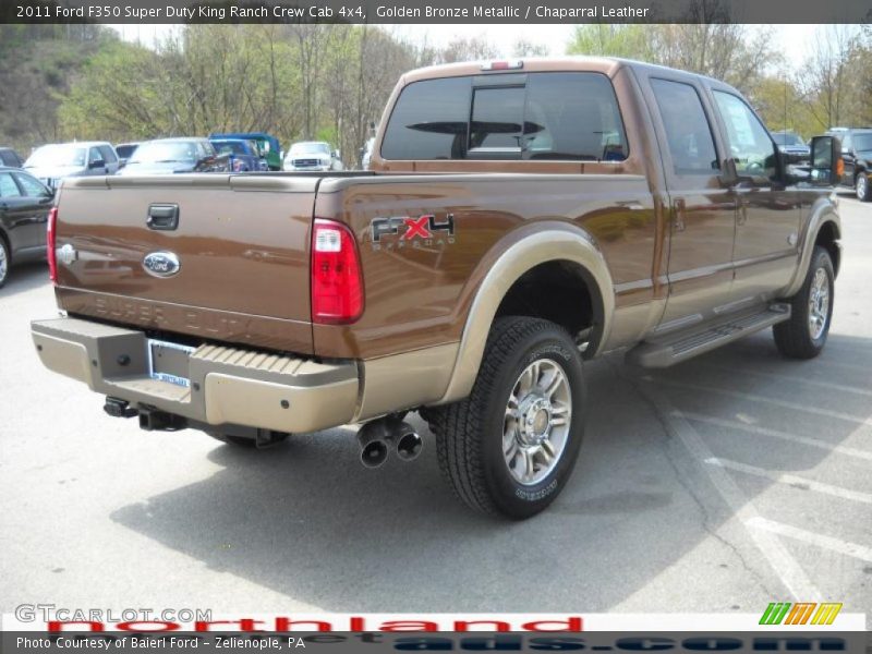 Golden Bronze Metallic / Chaparral Leather 2011 Ford F350 Super Duty King Ranch Crew Cab 4x4