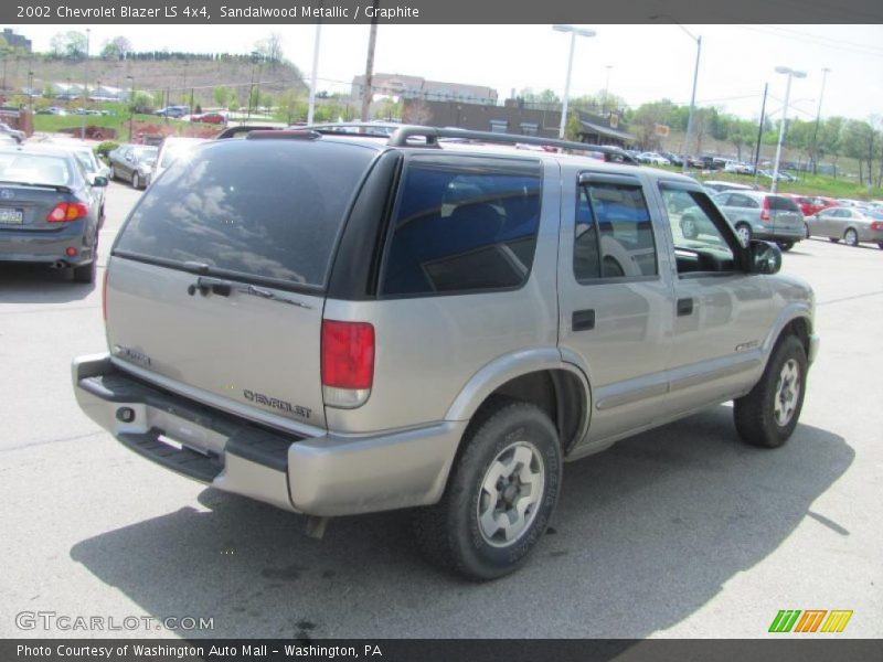 Sandalwood Metallic / Graphite 2002 Chevrolet Blazer LS 4x4
