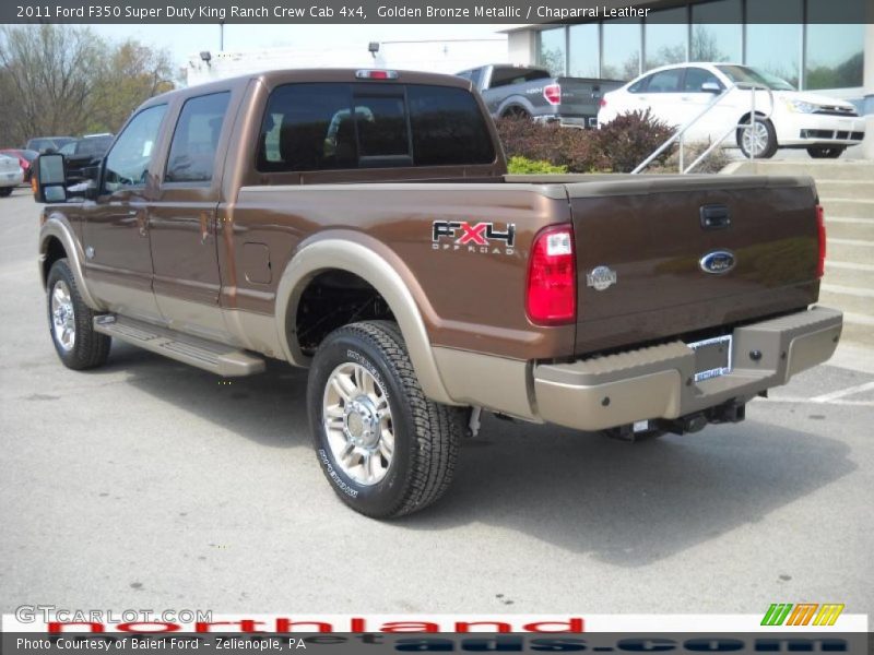 Golden Bronze Metallic / Chaparral Leather 2011 Ford F350 Super Duty King Ranch Crew Cab 4x4