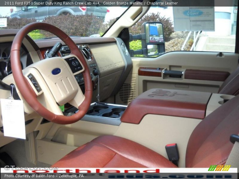 Golden Bronze Metallic / Chaparral Leather 2011 Ford F350 Super Duty King Ranch Crew Cab 4x4