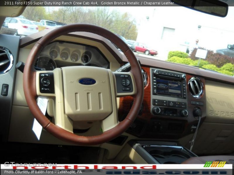 Golden Bronze Metallic / Chaparral Leather 2011 Ford F350 Super Duty King Ranch Crew Cab 4x4