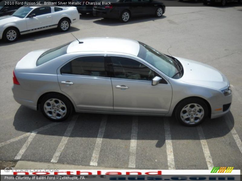 Brilliant Silver Metallic / Charcoal Black 2010 Ford Fusion SE
