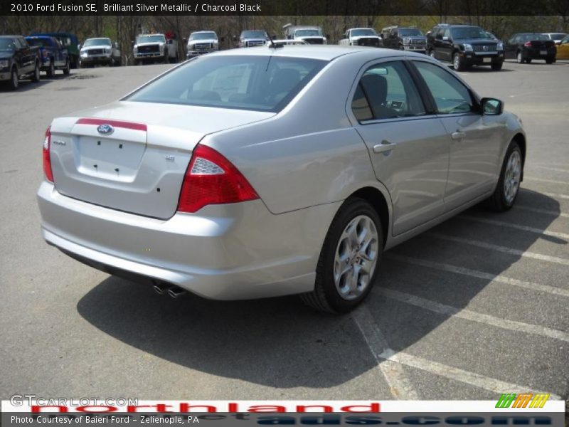 Brilliant Silver Metallic / Charcoal Black 2010 Ford Fusion SE