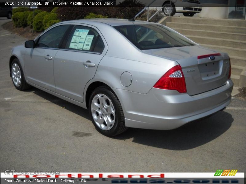 Brilliant Silver Metallic / Charcoal Black 2010 Ford Fusion SE