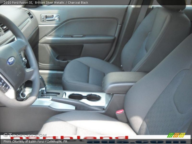 Brilliant Silver Metallic / Charcoal Black 2010 Ford Fusion SE