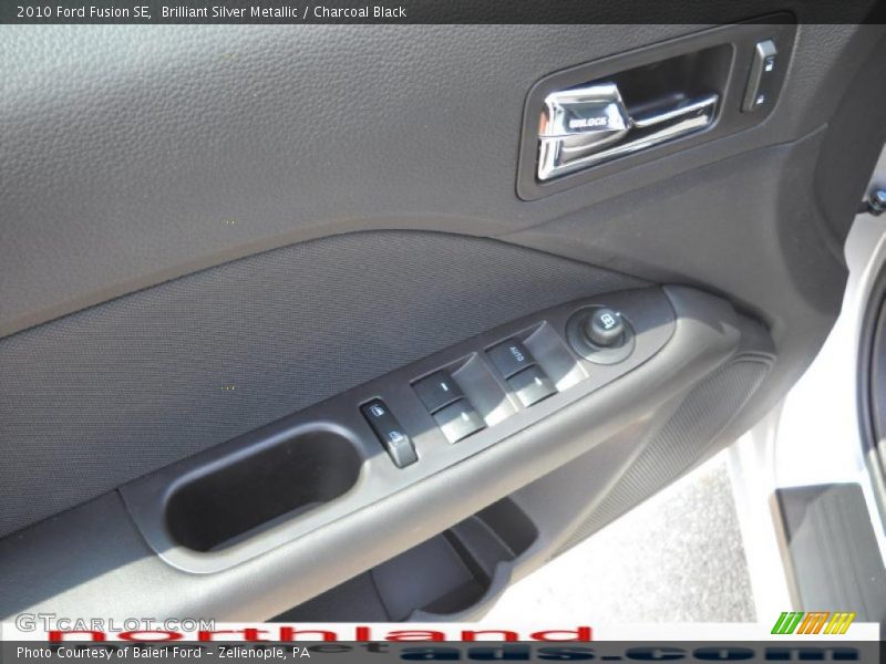 Brilliant Silver Metallic / Charcoal Black 2010 Ford Fusion SE
