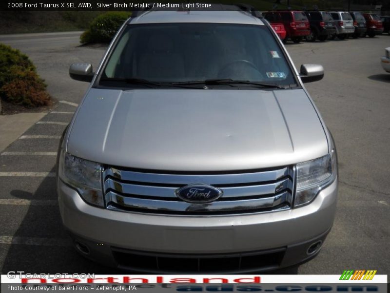 Silver Birch Metallic / Medium Light Stone 2008 Ford Taurus X SEL AWD
