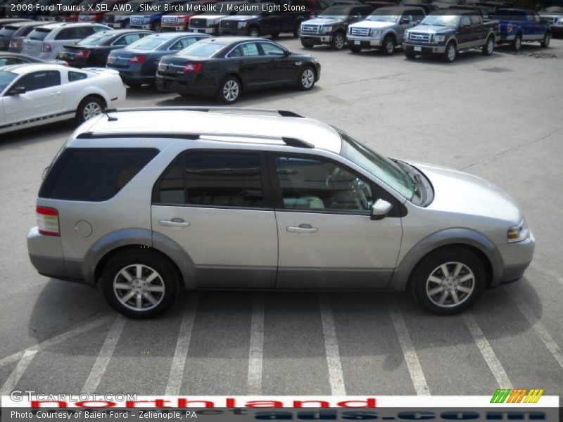 Silver Birch Metallic / Medium Light Stone 2008 Ford Taurus X SEL AWD