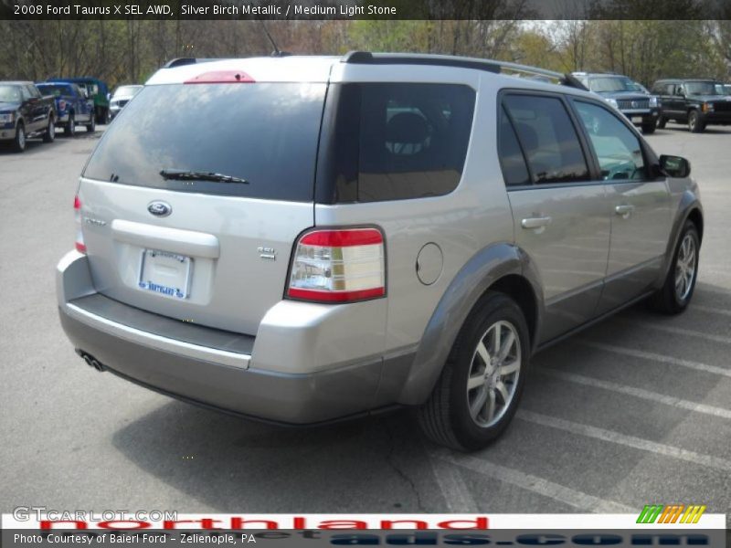 Silver Birch Metallic / Medium Light Stone 2008 Ford Taurus X SEL AWD