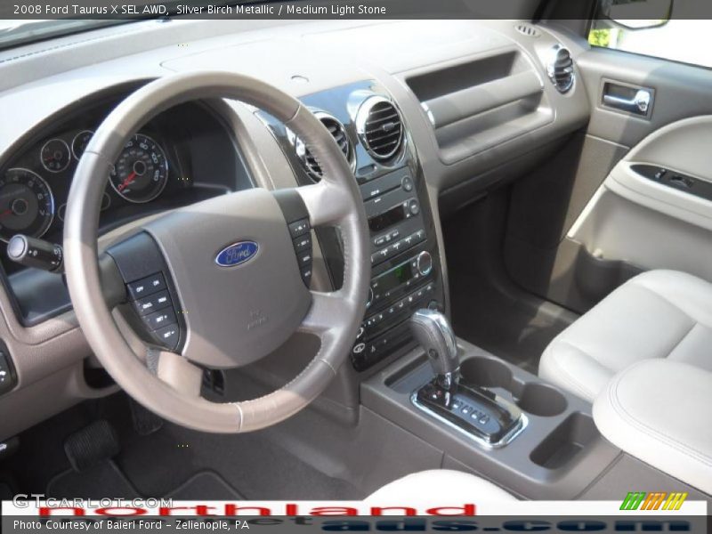 Silver Birch Metallic / Medium Light Stone 2008 Ford Taurus X SEL AWD