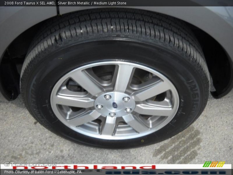 Silver Birch Metallic / Medium Light Stone 2008 Ford Taurus X SEL AWD