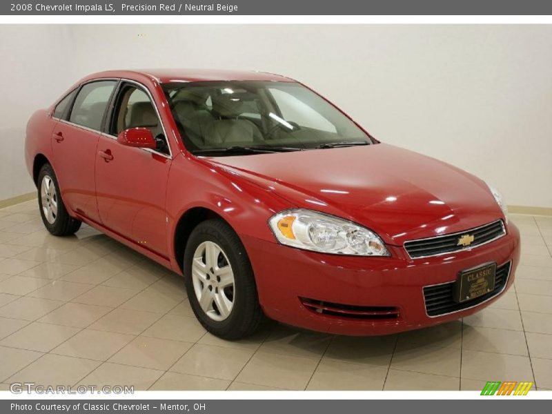 Precision Red / Neutral Beige 2008 Chevrolet Impala LS