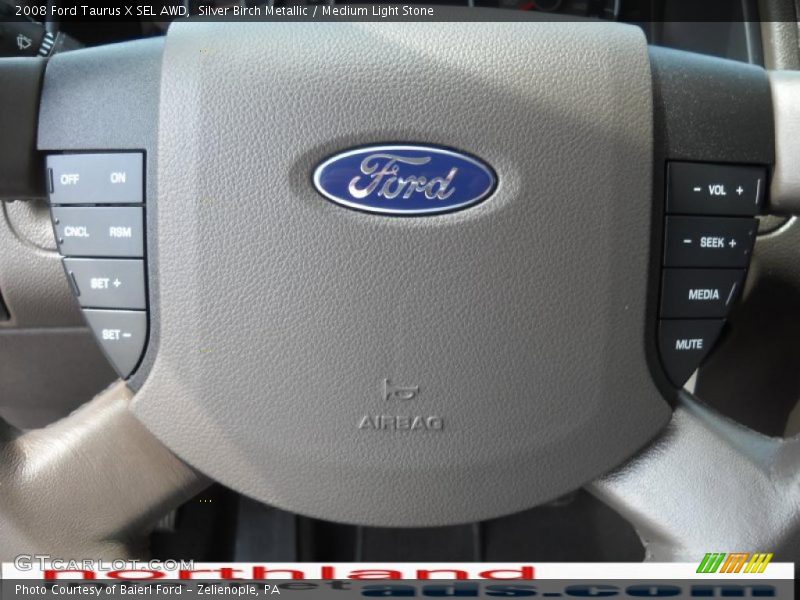 Silver Birch Metallic / Medium Light Stone 2008 Ford Taurus X SEL AWD